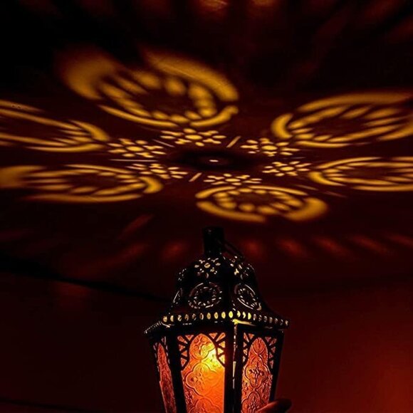 NEW  13.5'' Vintage Candle Holder,Metal Lanterns Decorative Indoor Outdoor - Picture 4 of 9